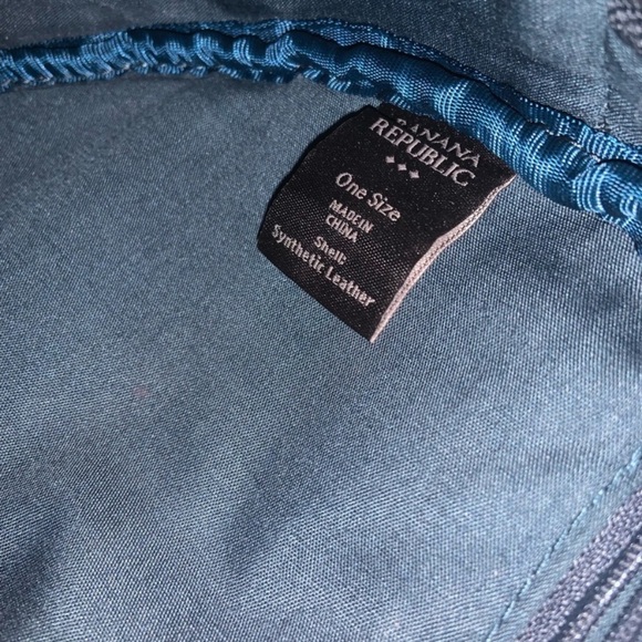 Banana Republic Faux Alligator Crossbody Dark Teal Bag - Picture 6 of 15